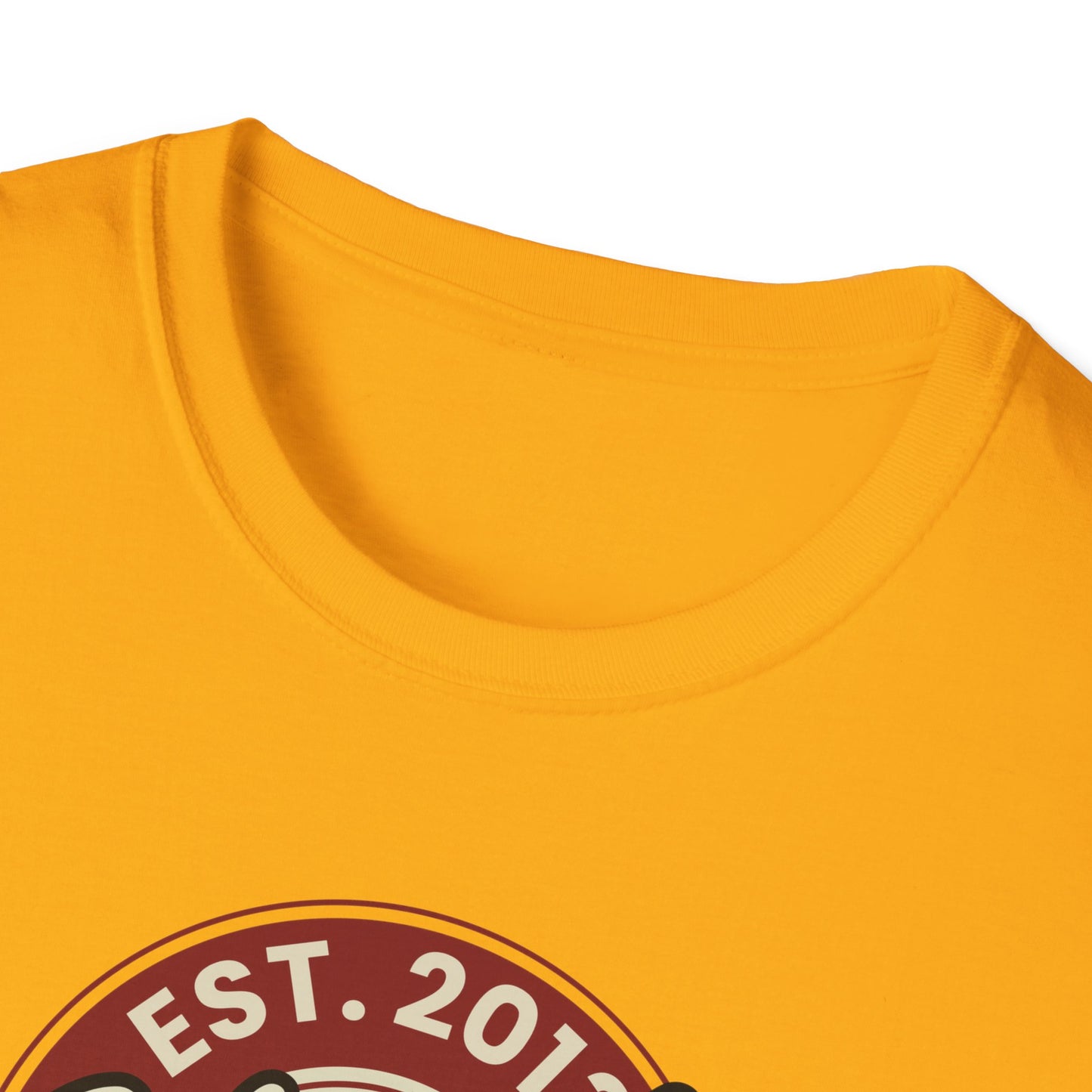 Round Apparel Logo Established 2013 Disc Golf Apparel Softstyle T-Shirt by Celestial
