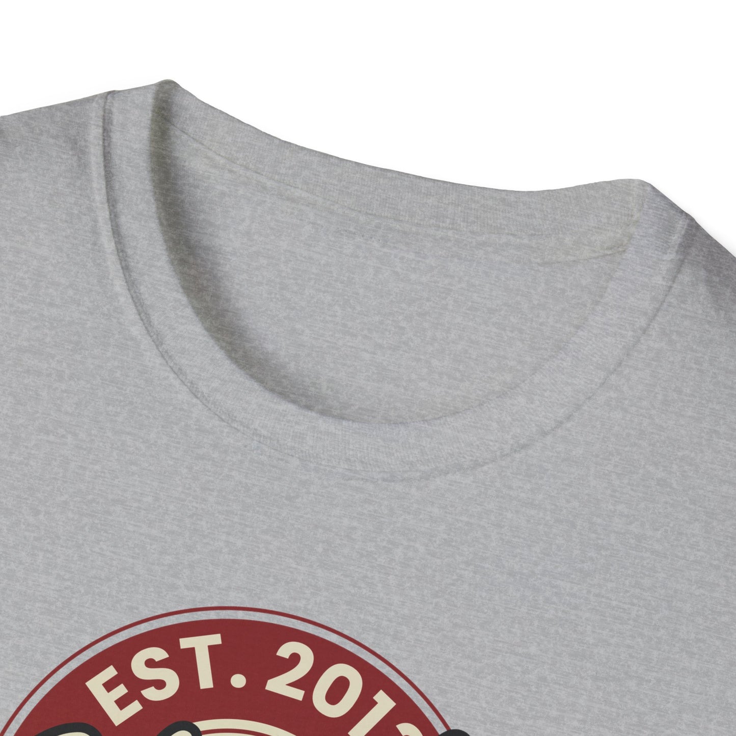 Round Apparel Logo Established 2013 Disc Golf Apparel Softstyle T-Shirt by Celestial