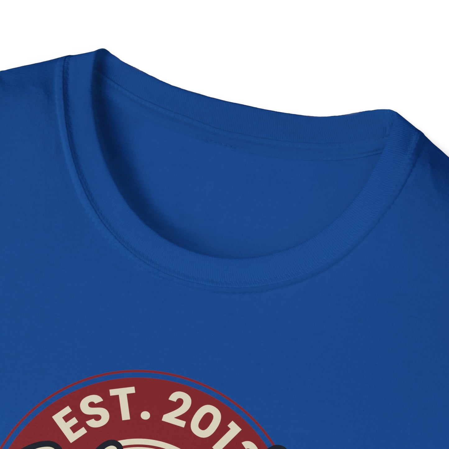 Round Apparel Logo Established 2013 Disc Golf Apparel Softstyle T-Shirt by Celestial