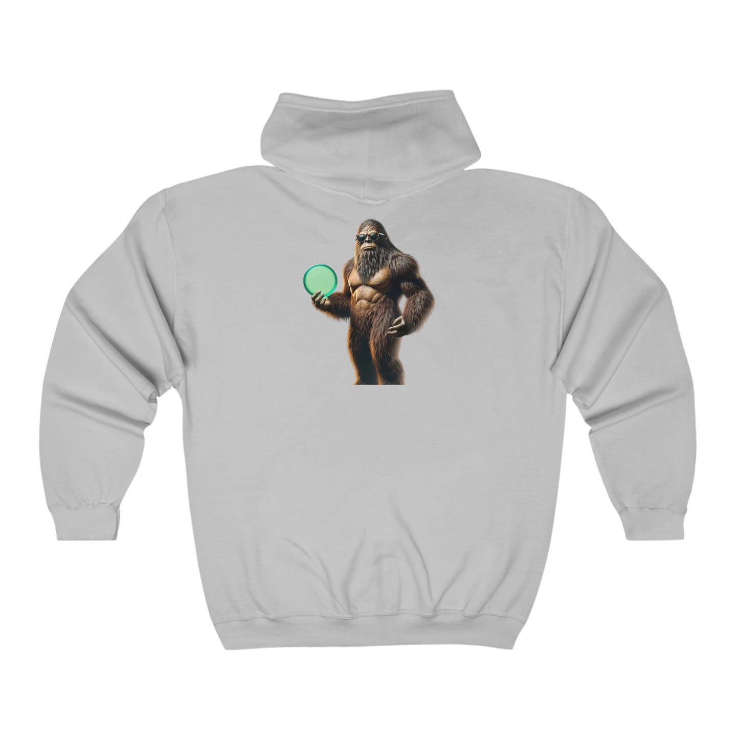 Sasquatch Disc Golf Apparel by Celestial Discs Unisex Heavy Blend Full Zip Hooded Sweatshirt