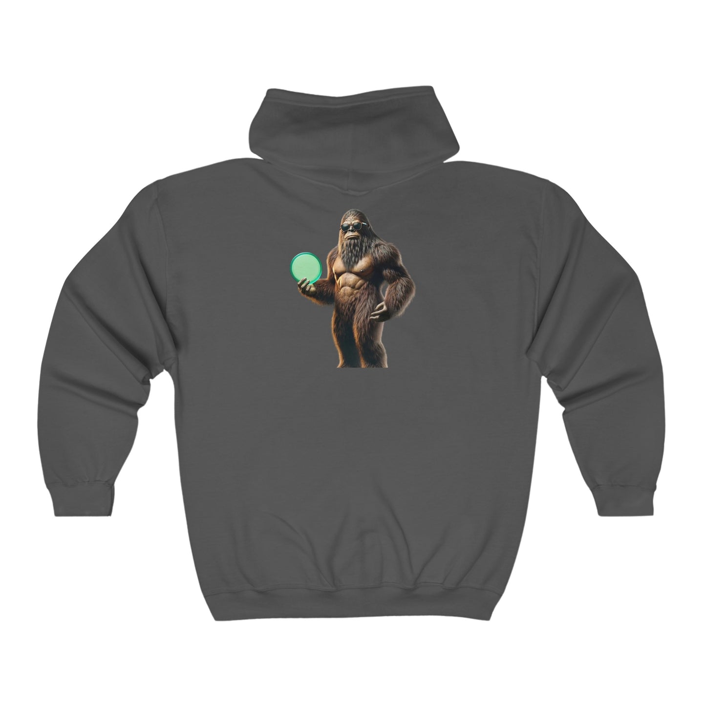 Sasquatch Disc Golf Apparel by Celestial Discs Unisex Heavy Blend Full Zip Hooded Sweatshirt
