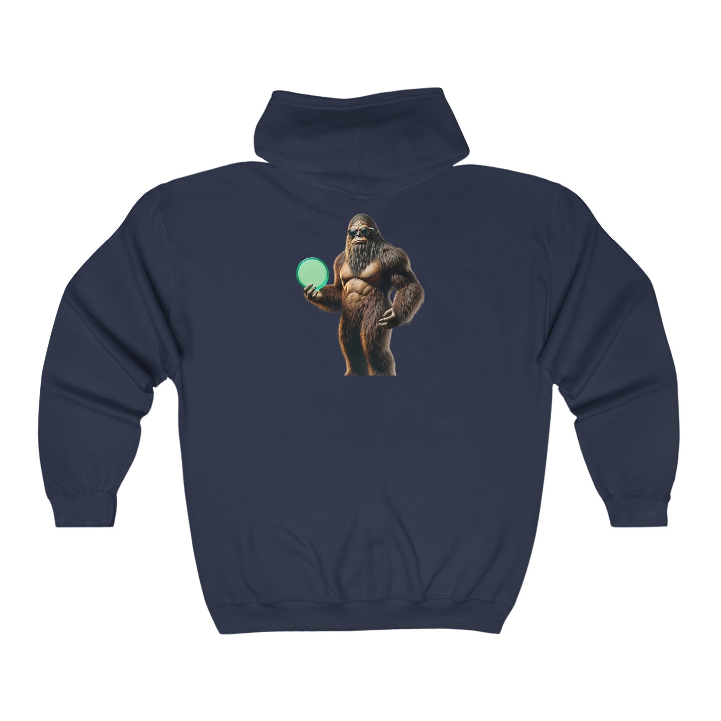 Sasquatch Disc Golf Apparel by Celestial Discs Unisex Heavy Blend Full Zip Hooded Sweatshirt