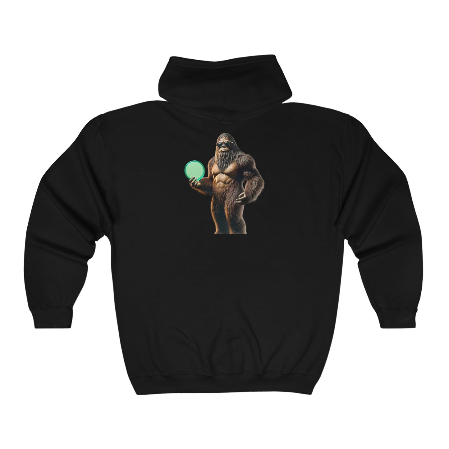 Sasquatch Disc Golf Apparel by Celestial Discs Unisex Heavy Blend Full Zip Hooded Sweatshirt