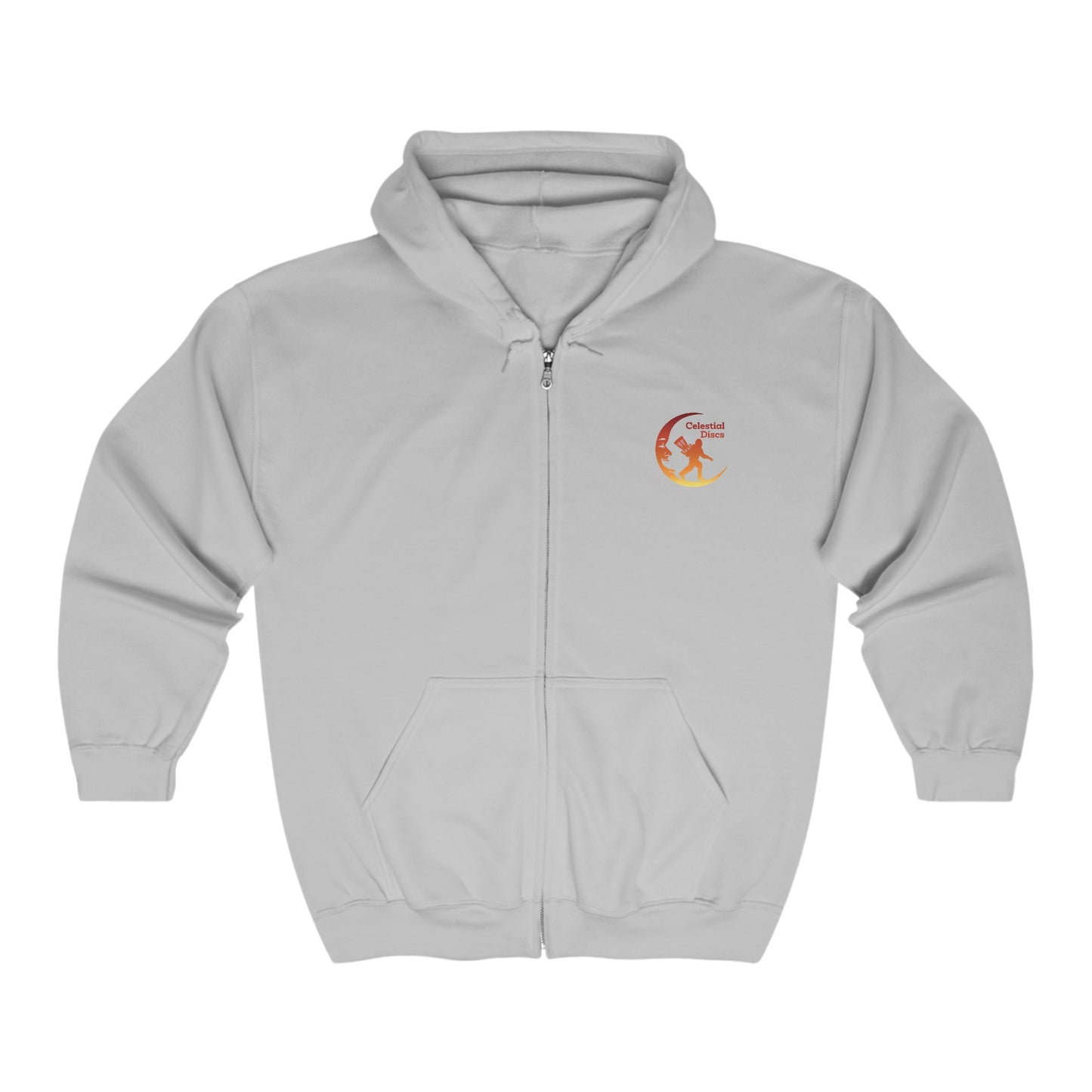 Sasquatch Disc Golf Apparel by Celestial Discs Unisex Heavy Blend Full Zip Hooded Sweatshirt