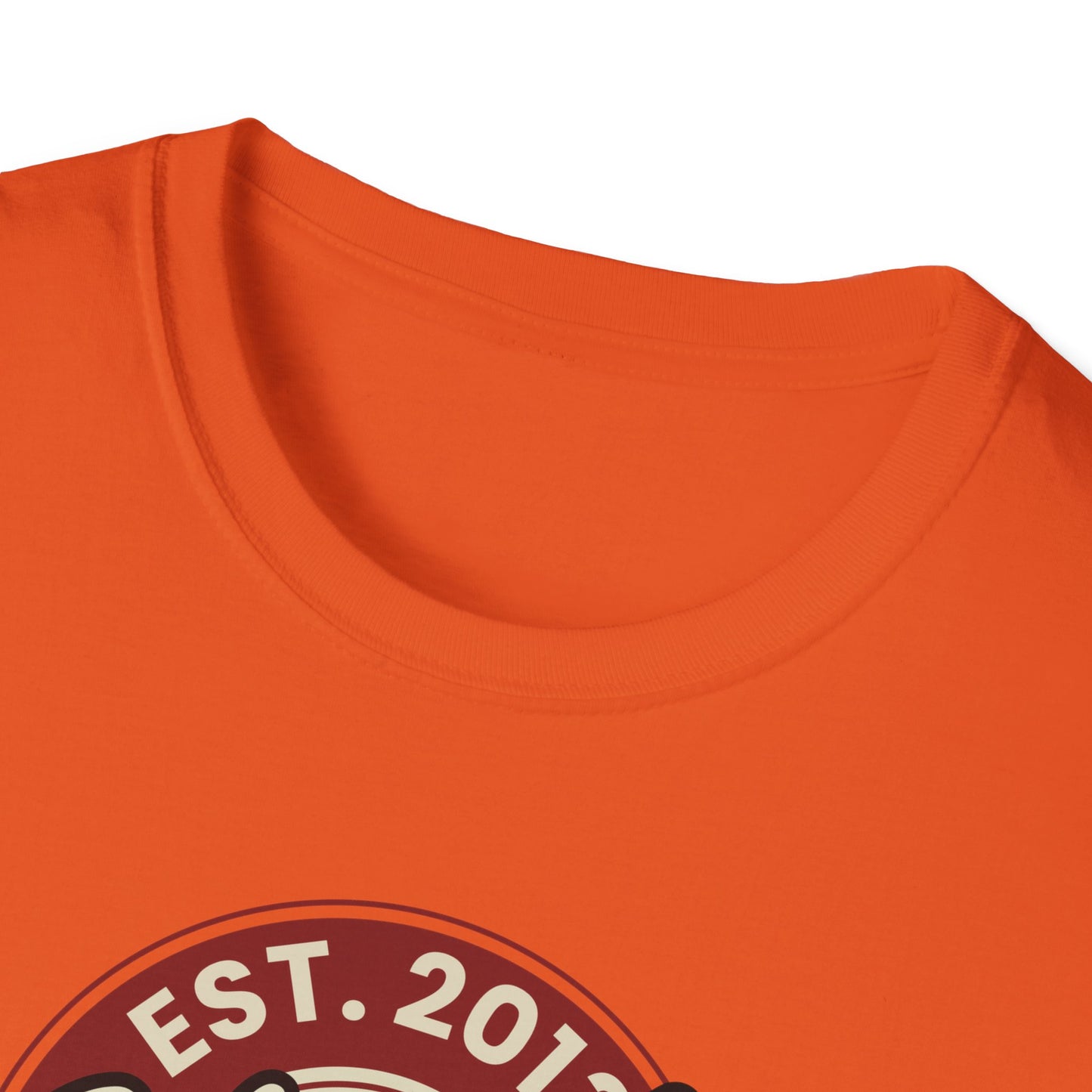 Round Apparel Logo Established 2013 Disc Golf Apparel Softstyle T-Shirt by Celestial