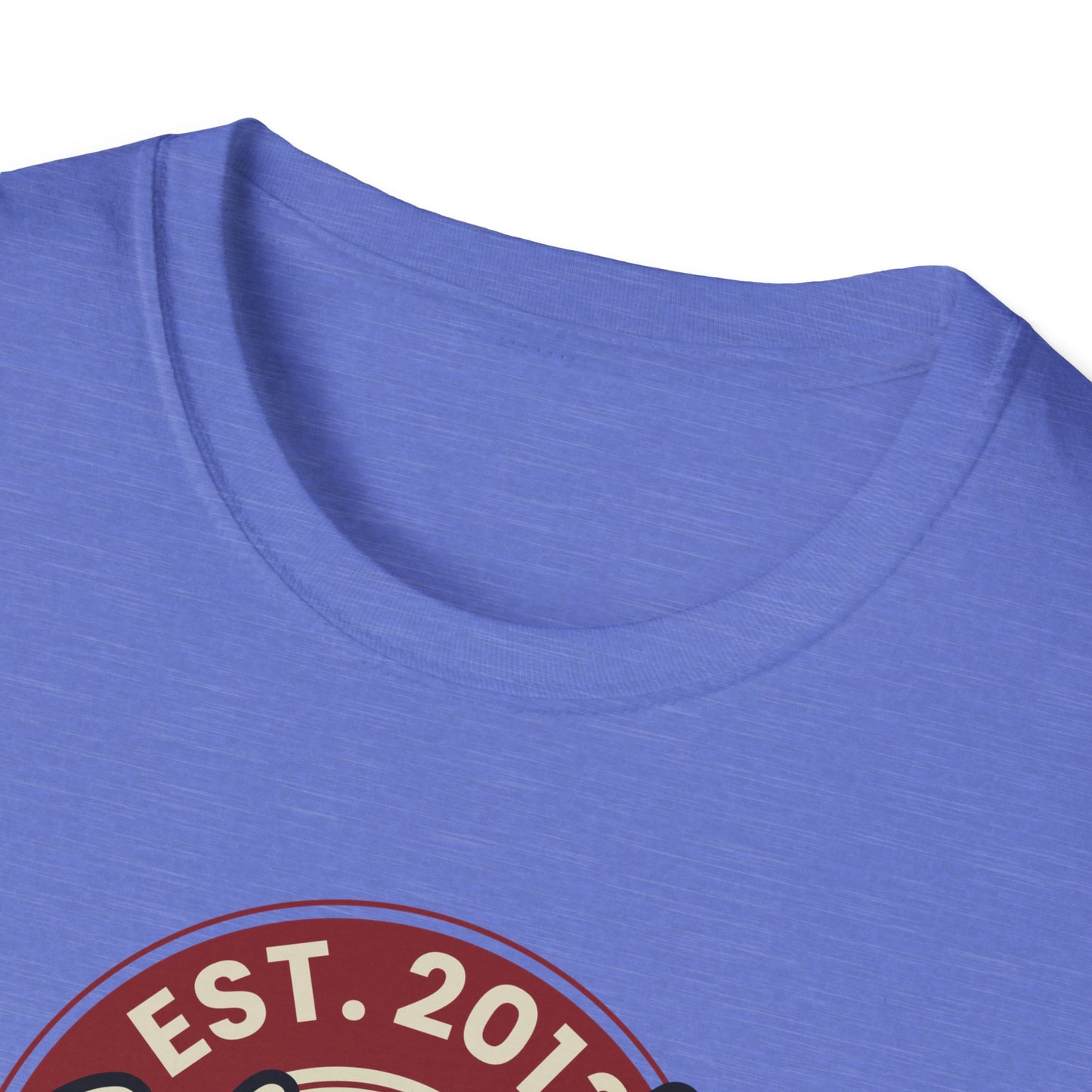 Round Apparel Logo Established 2013 Disc Golf Apparel Softstyle T-Shirt by Celestial