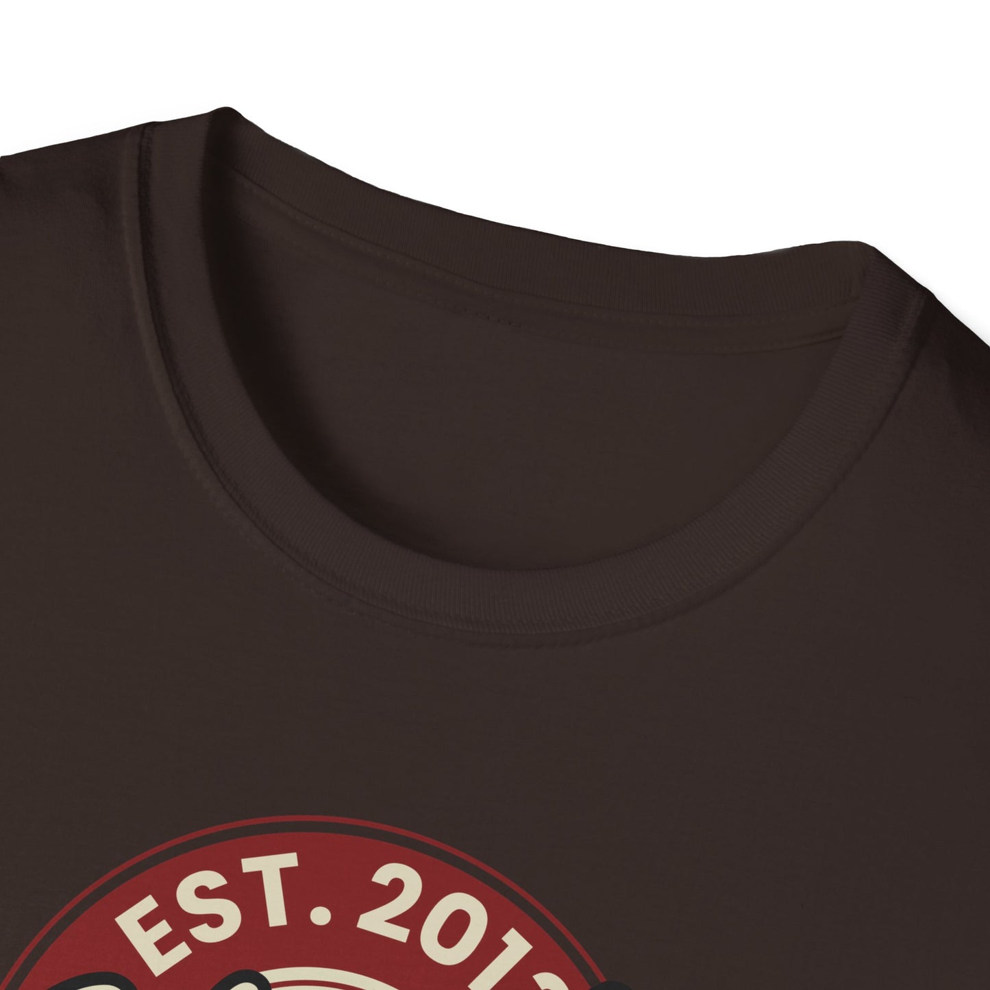 Round Apparel Logo Established 2013 Disc Golf Apparel Softstyle T-Shirt by Celestial