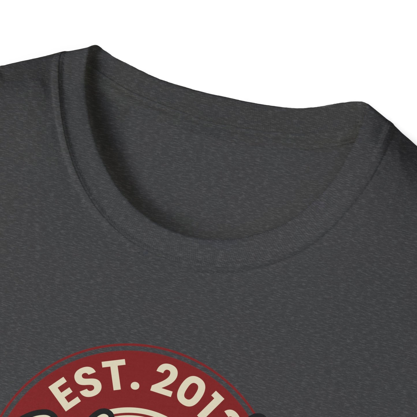 Round Apparel Logo Established 2013 Disc Golf Apparel Softstyle T-Shirt by Celestial
