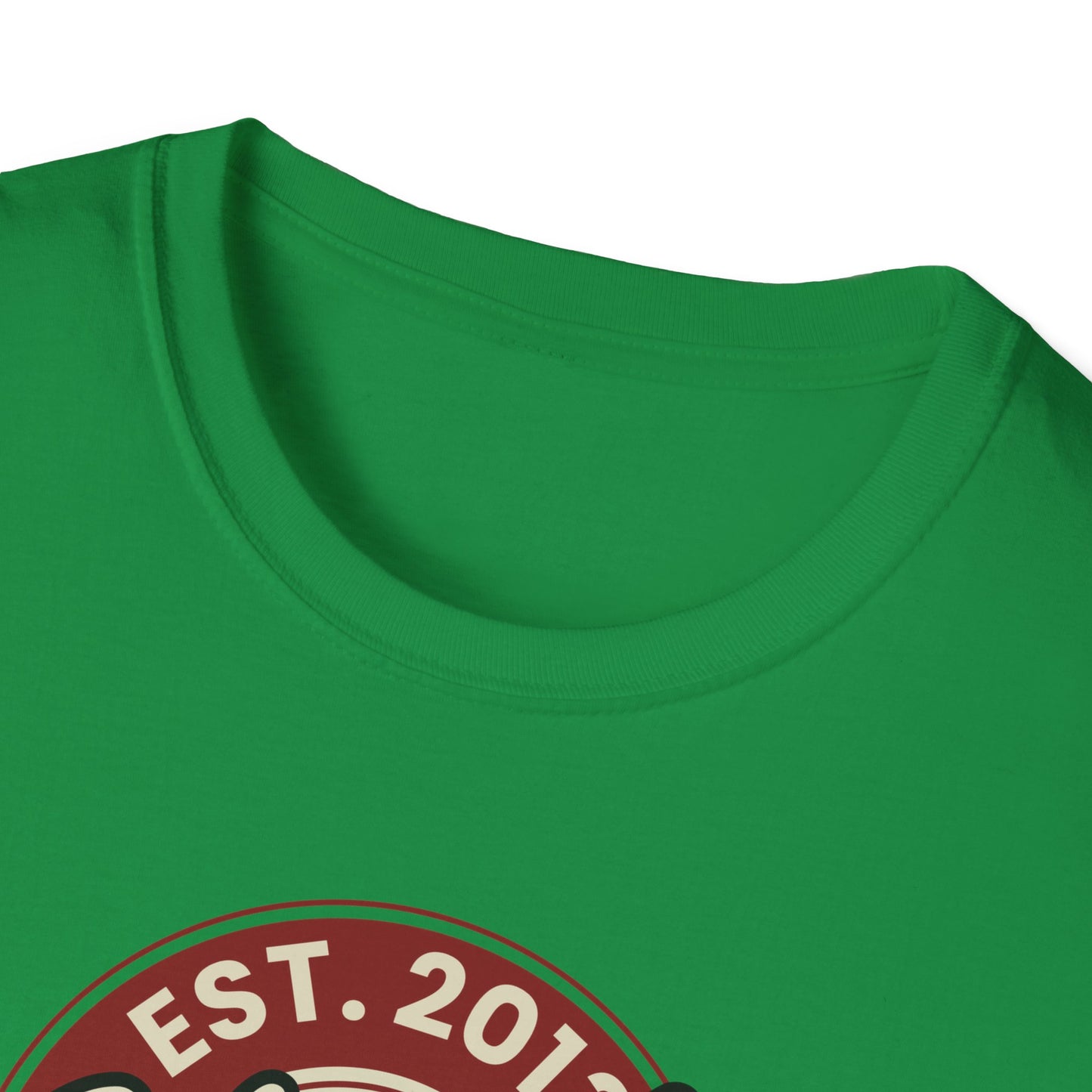 Round Apparel Logo Established 2013 Disc Golf Apparel Softstyle T-Shirt by Celestial