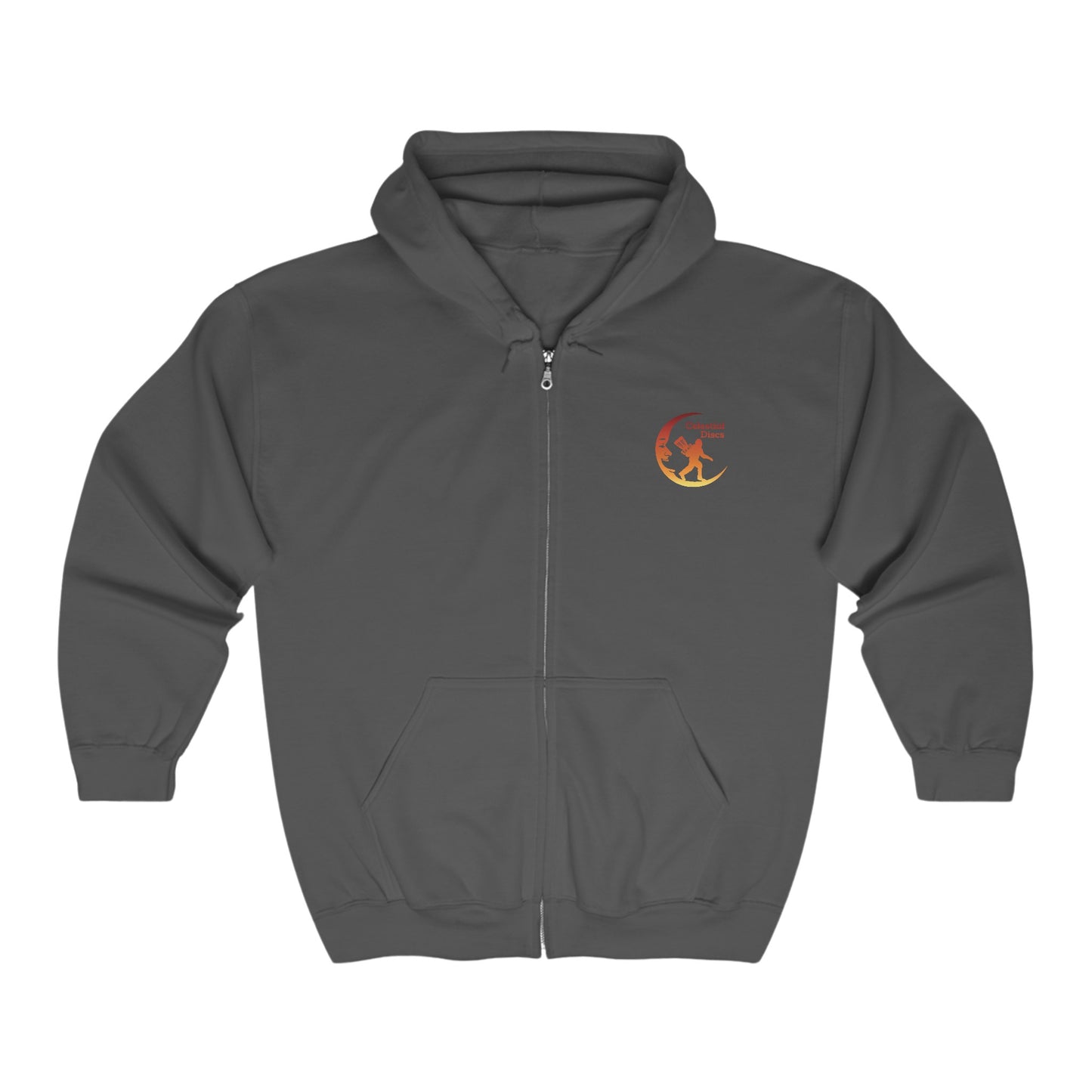 Sasquatch Disc Golf Apparel by Celestial Discs Unisex Heavy Blend Full Zip Hooded Sweatshirt