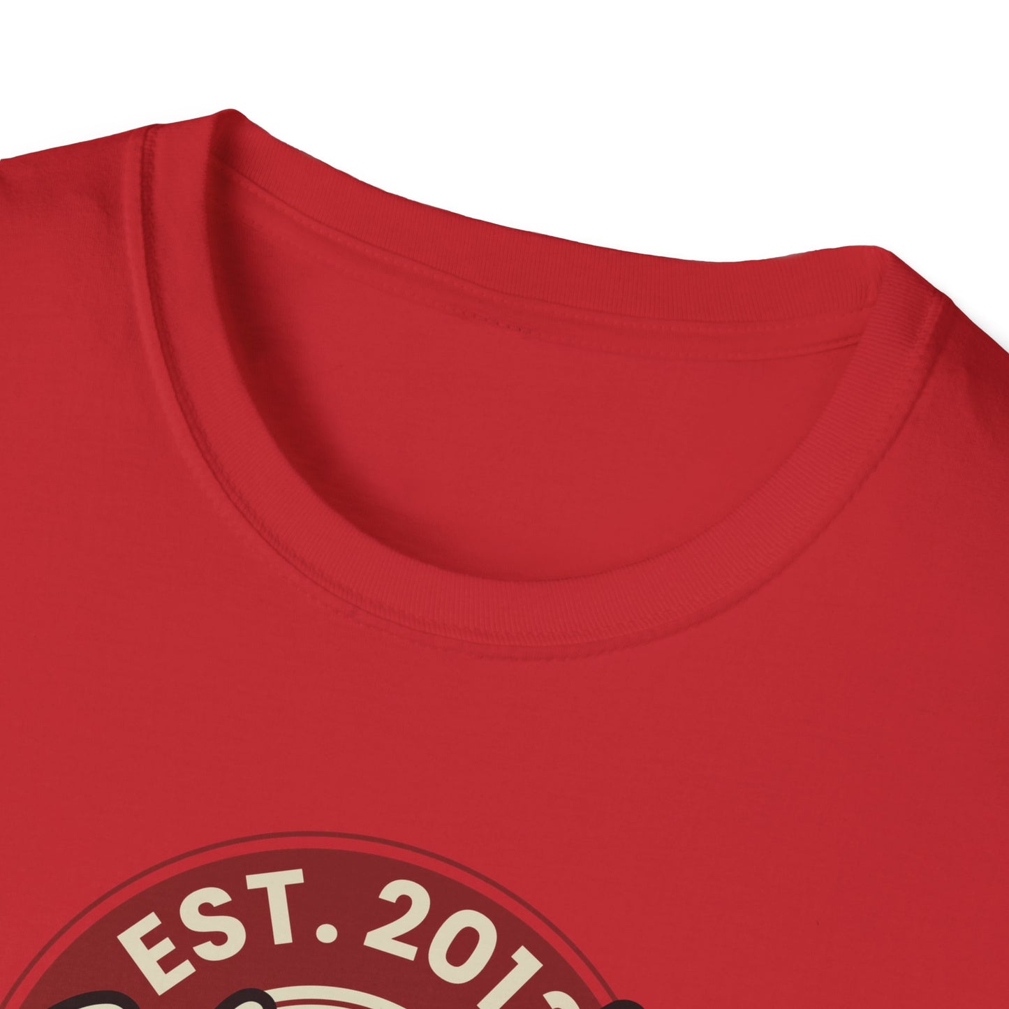 Round Apparel Logo Established 2013 Disc Golf Apparel Softstyle T-Shirt by Celestial