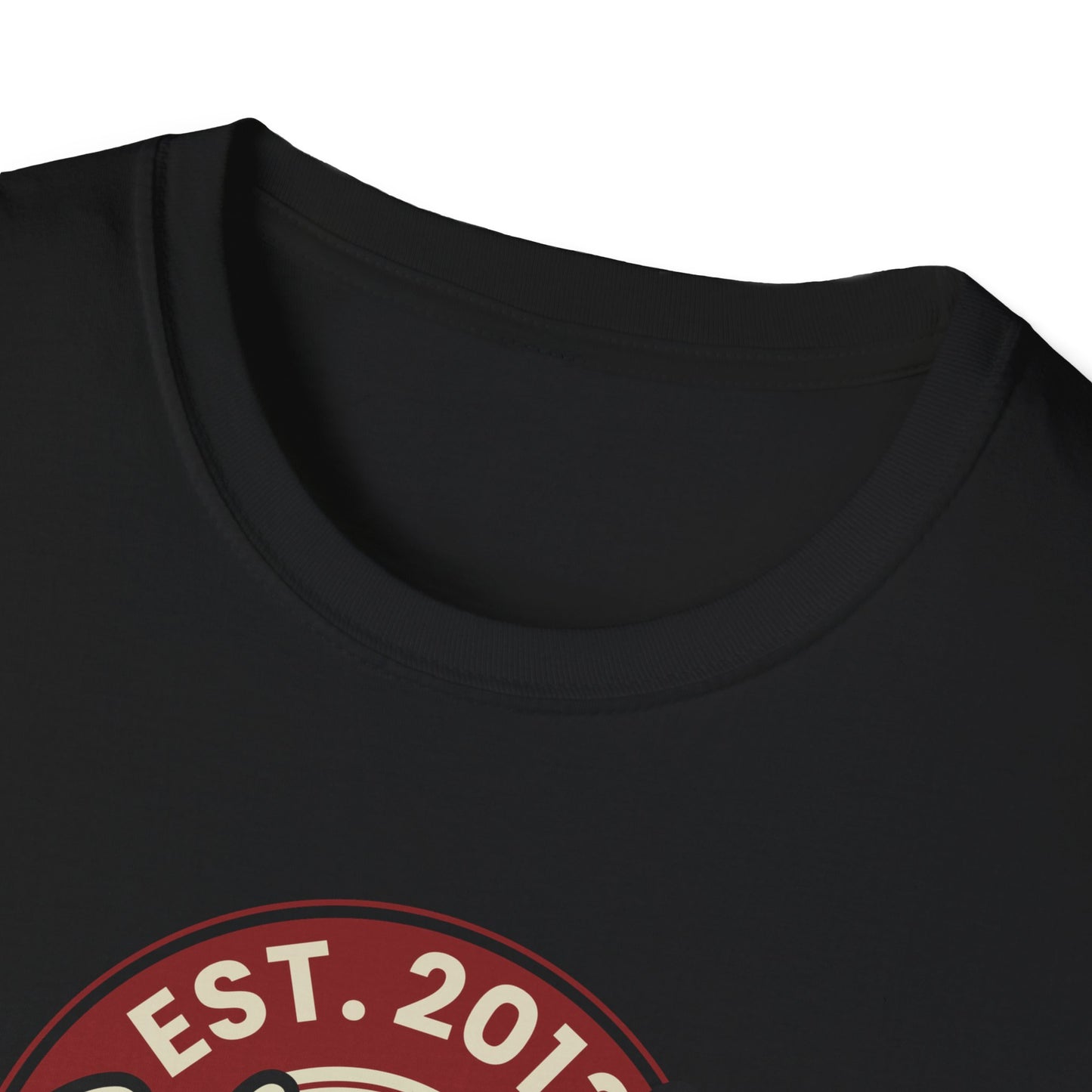 Round Apparel Logo Established 2013 Disc Golf Apparel Softstyle T-Shirt by Celestial