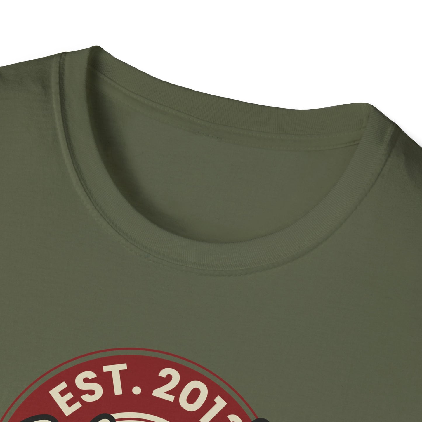 Round Apparel Logo Established 2013 Disc Golf Apparel Softstyle T-Shirt by Celestial
