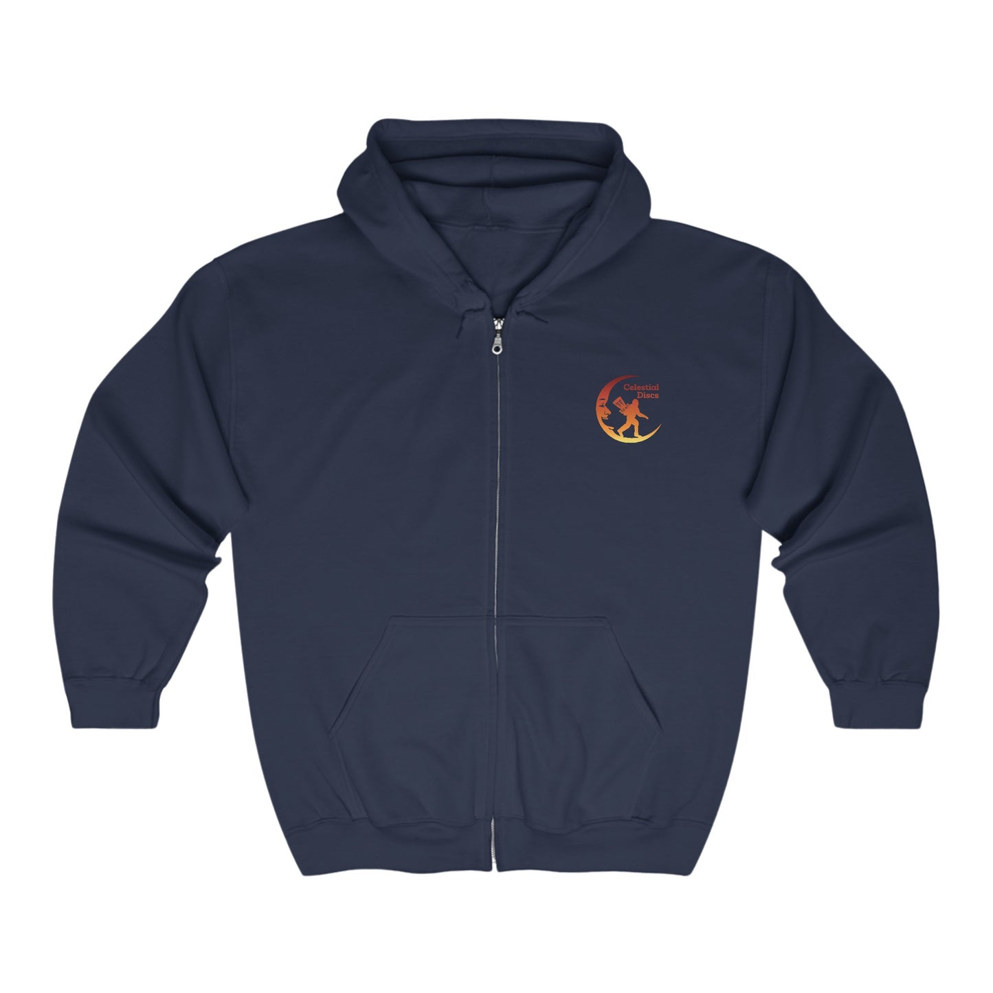 Sasquatch Disc Golf Apparel by Celestial Discs Unisex Heavy Blend Full Zip Hooded Sweatshirt