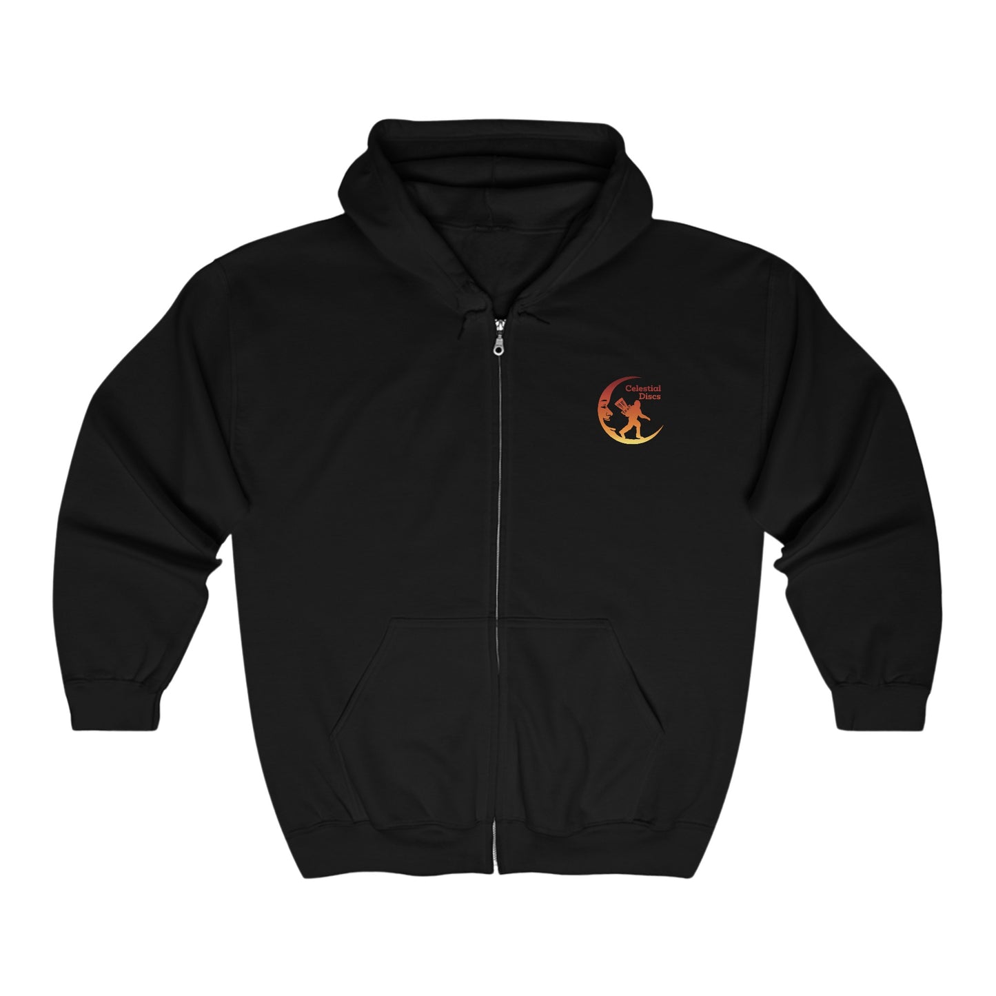 Sasquatch Disc Golf Apparel by Celestial Discs Unisex Heavy Blend Full Zip Hooded Sweatshirt