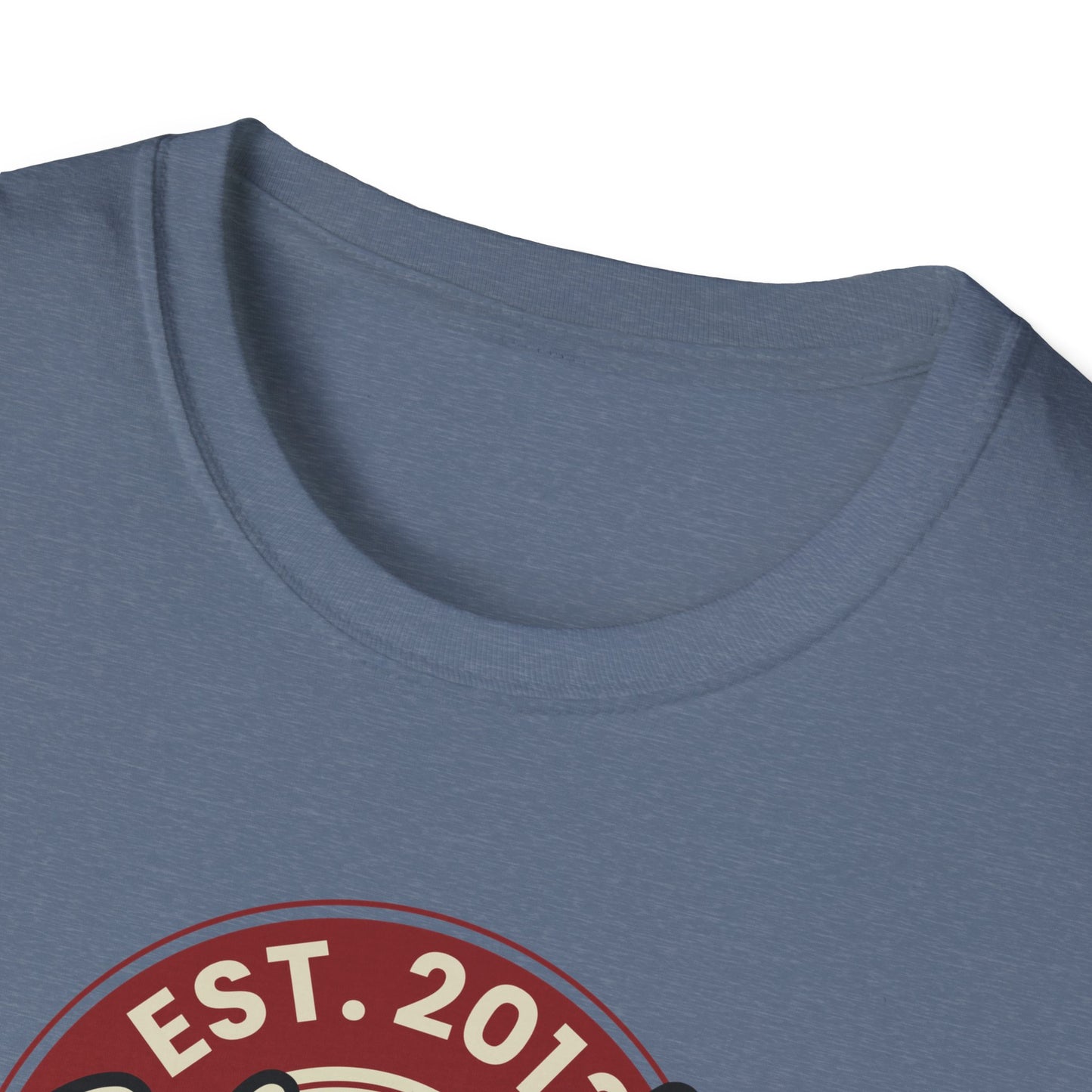 Round Apparel Logo Established 2013 Disc Golf Apparel Softstyle T-Shirt by Celestial