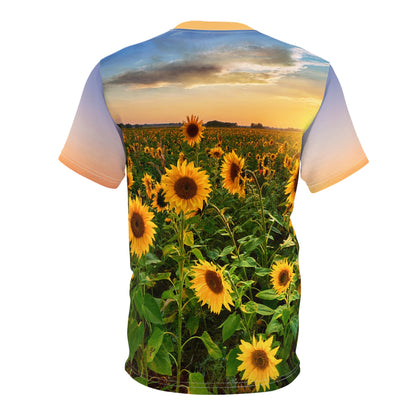 Sunflower Full Color Women's Apparel Cut & Sew Tee by Celestial