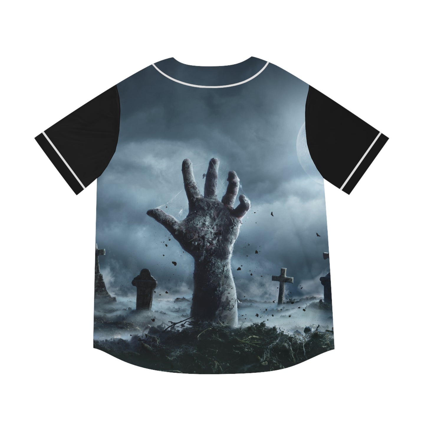 Zombie Men's Baseball Jersey Apparel by Celestial Discs