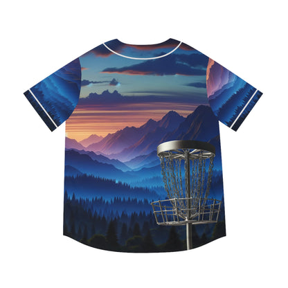 Scenic Men's Baseball Jersey Disc Golf Apparel by Celestial Discs