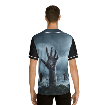 Zombie Men's Baseball Jersey Apparel by Celestial Discs