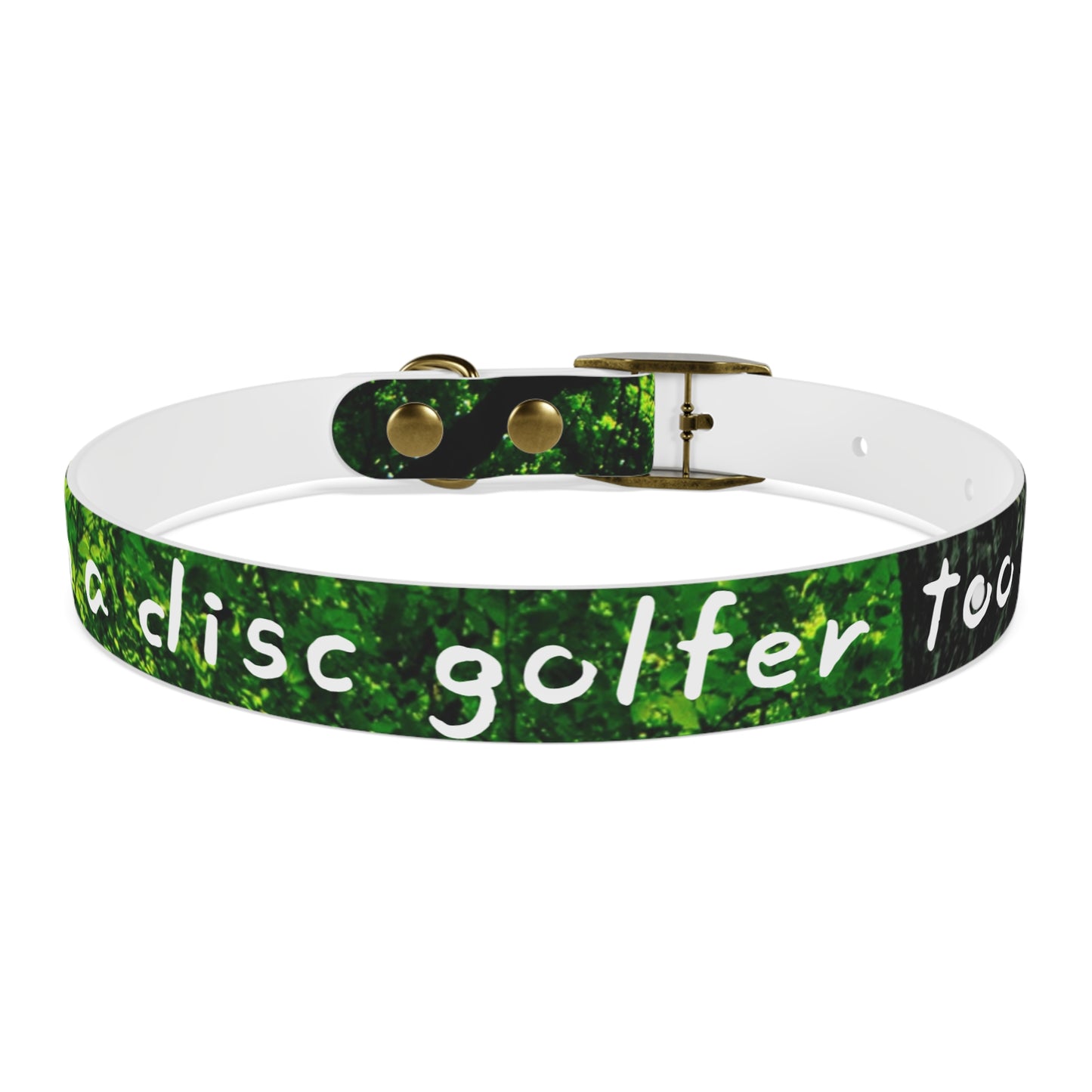 Nature Dog Collar "I'm a disc golfer too" Disc Golf Accessory by Celestial Discs