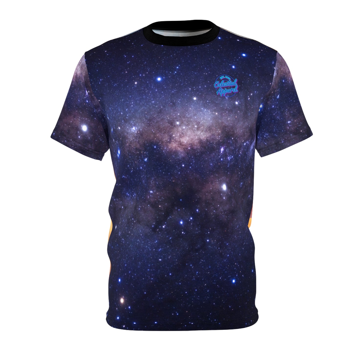 Sunset Galaxy Fullcolor Apparel Cut & Sew Tee by Celestial