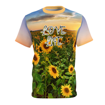 Sunflower Full Color Women's Apparel Cut & Sew Tee by Celestial