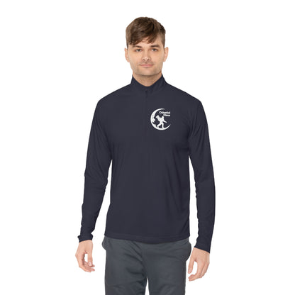 Disc Golf Apparel by Celestial Discs Unisex Quarter-Zip Pullover