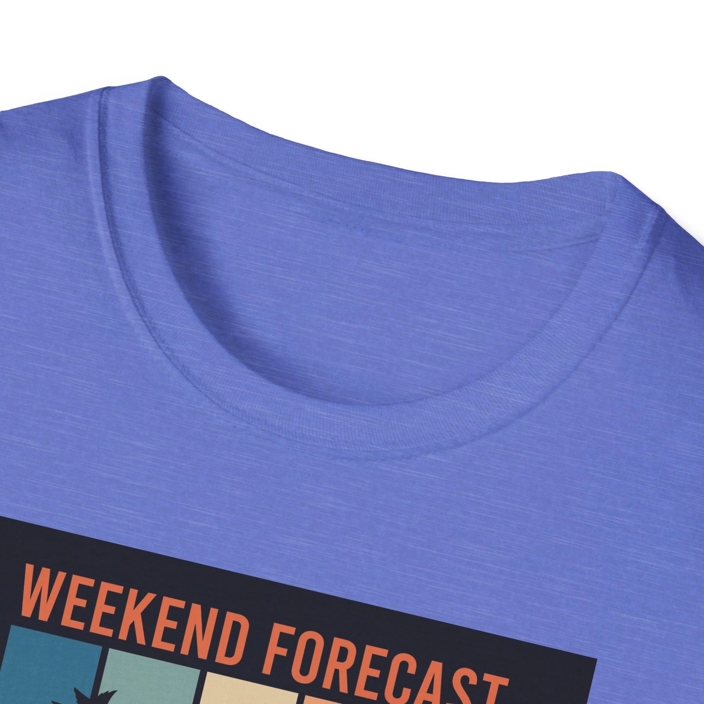 Weekend Forecast Disc Golf Apparel Softstyle T-Shirt by Celestial