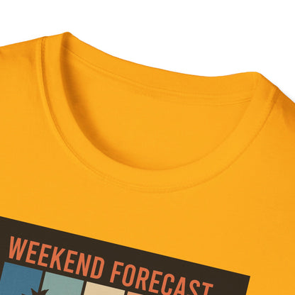 Weekend Forecast Disc Golf Apparel Softstyle T-Shirt by Celestial