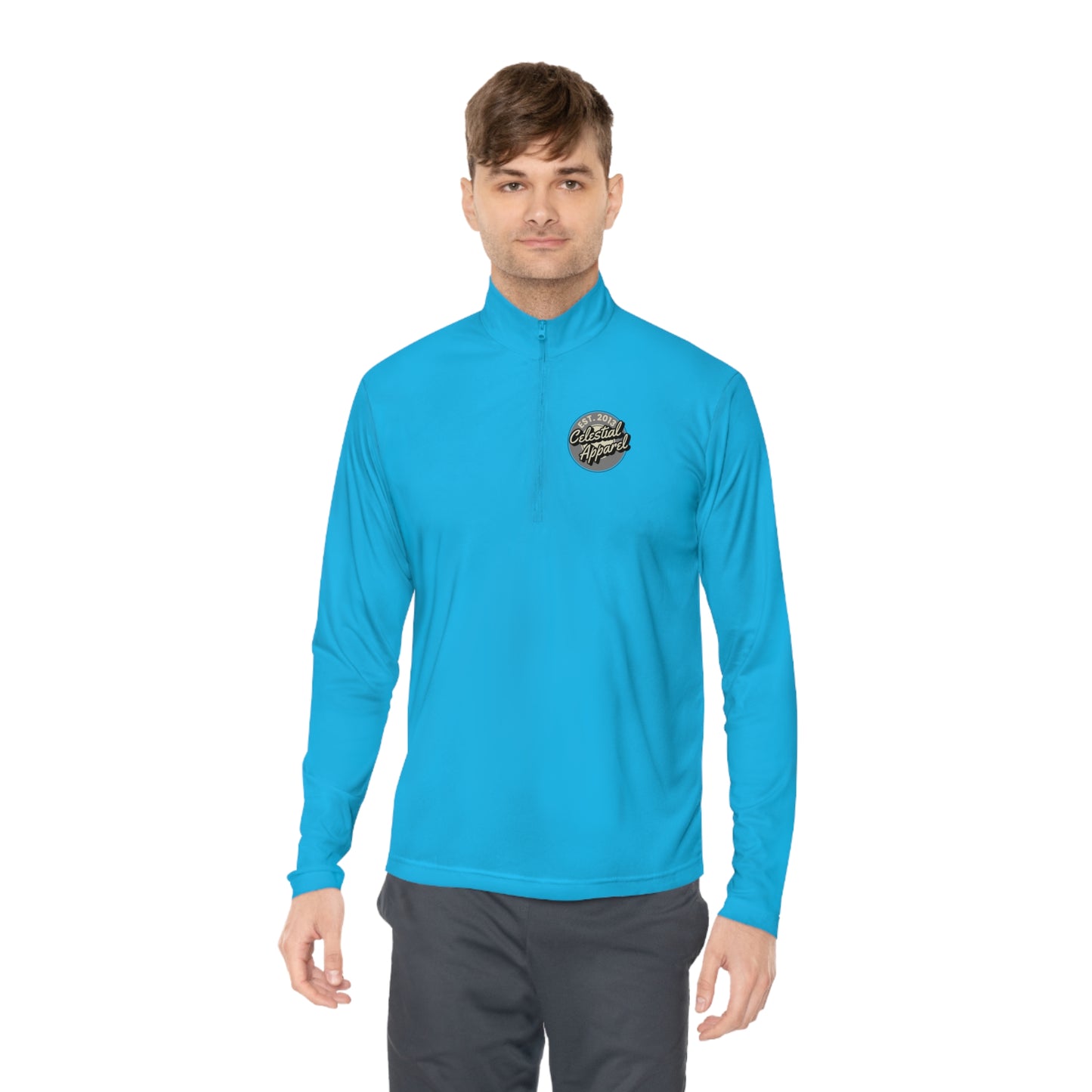 Let's F****** Go! Disc Golf Apparel by Celestial Discs Unisex Quarter-Zip Pullover