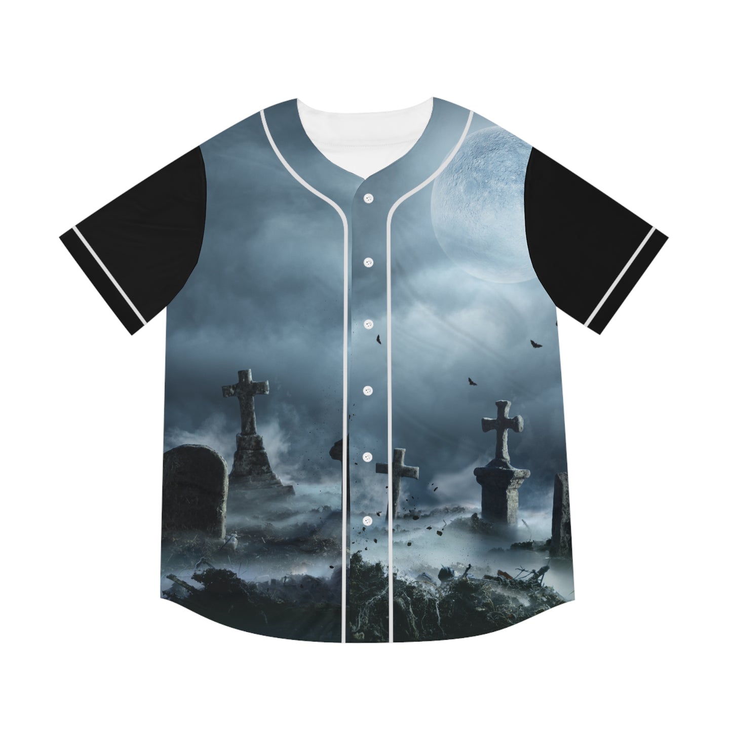 Zombie Men's Baseball Jersey Apparel by Celestial Discs