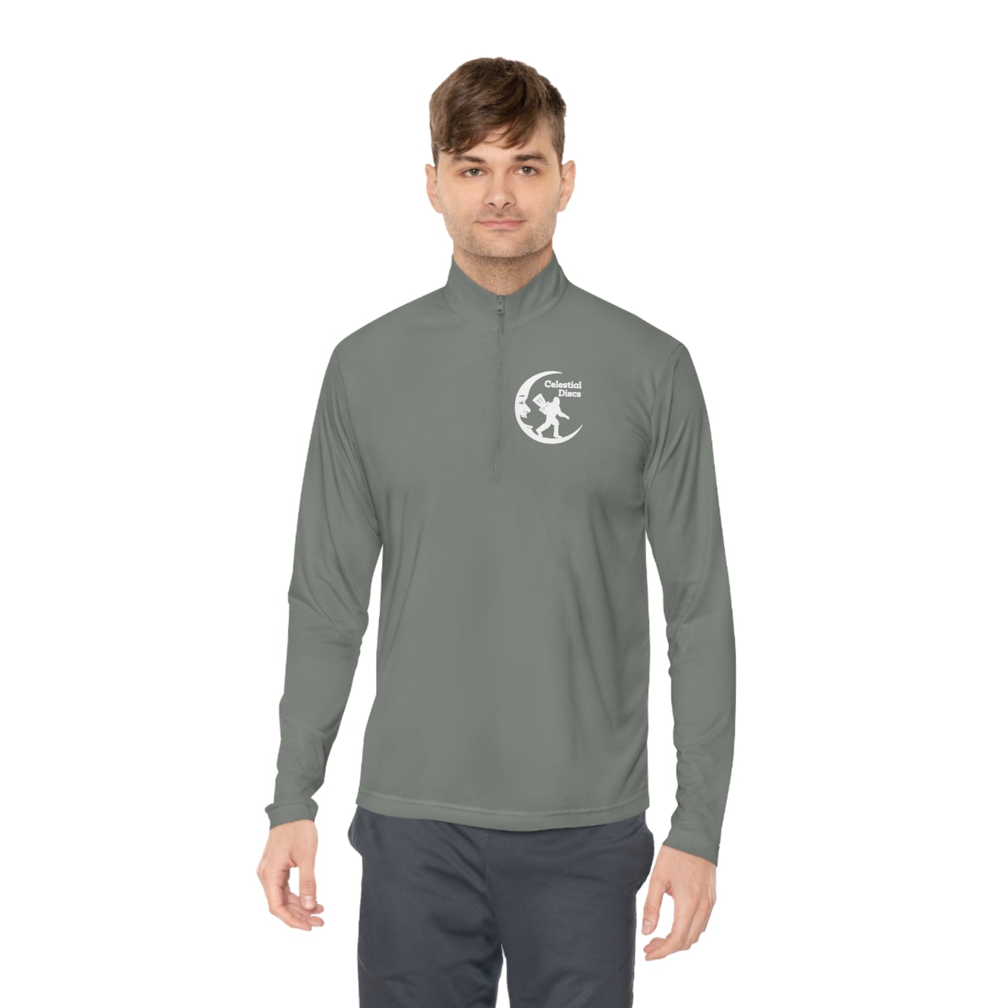 Disc Golf Apparel by Celestial Discs Unisex Quarter-Zip Pullover