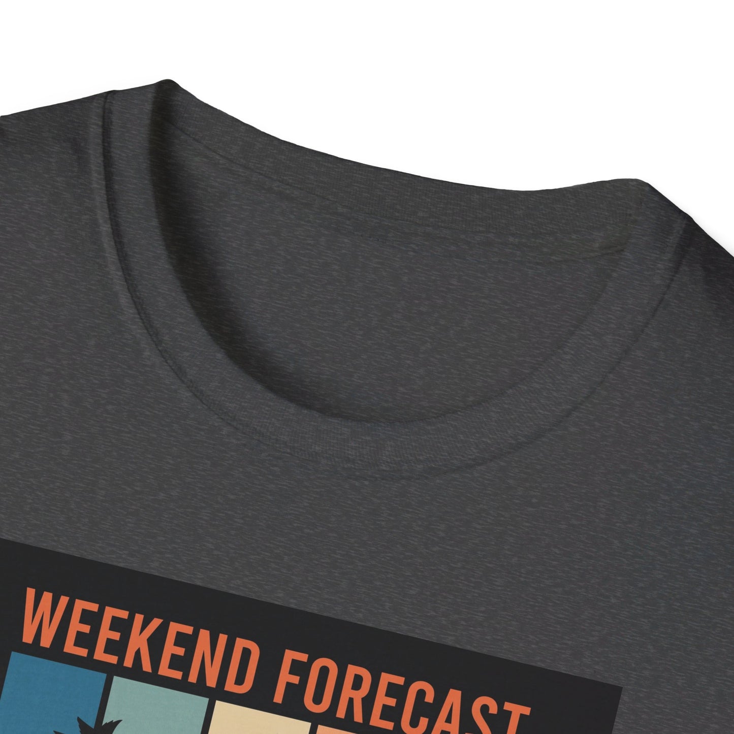 Weekend Forecast Disc Golf Apparel Softstyle T-Shirt by Celestial