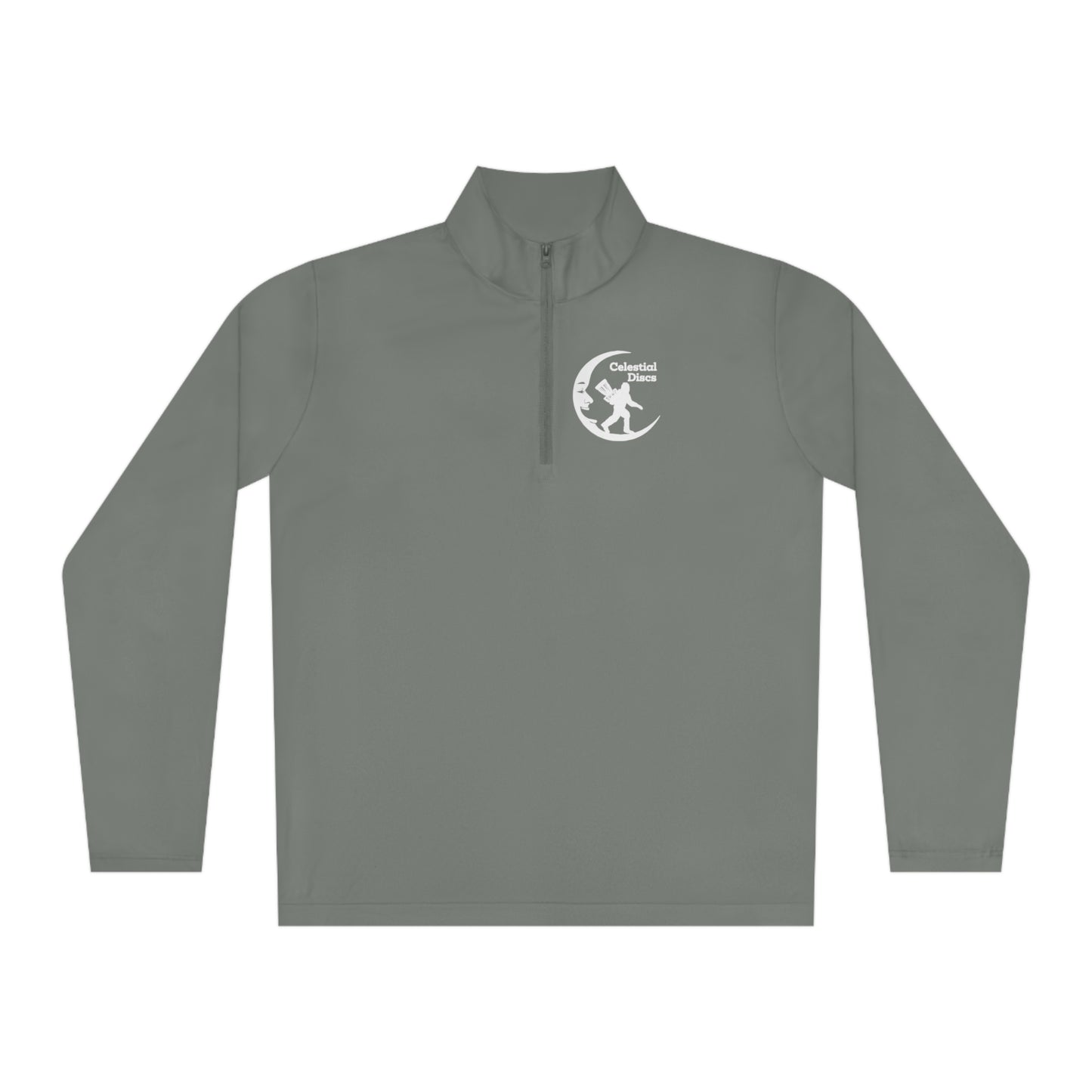 Disc Golf Apparel by Celestial Discs Unisex Quarter-Zip Pullover