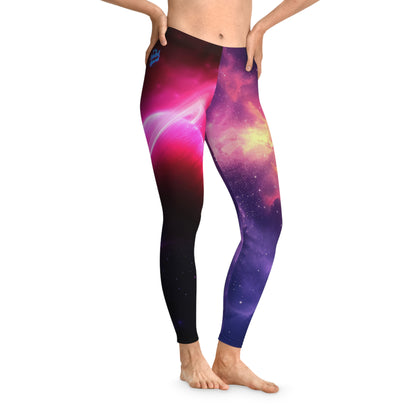 Galaxy Inspired Stretchy Leggings Women's Apparel by Celestial