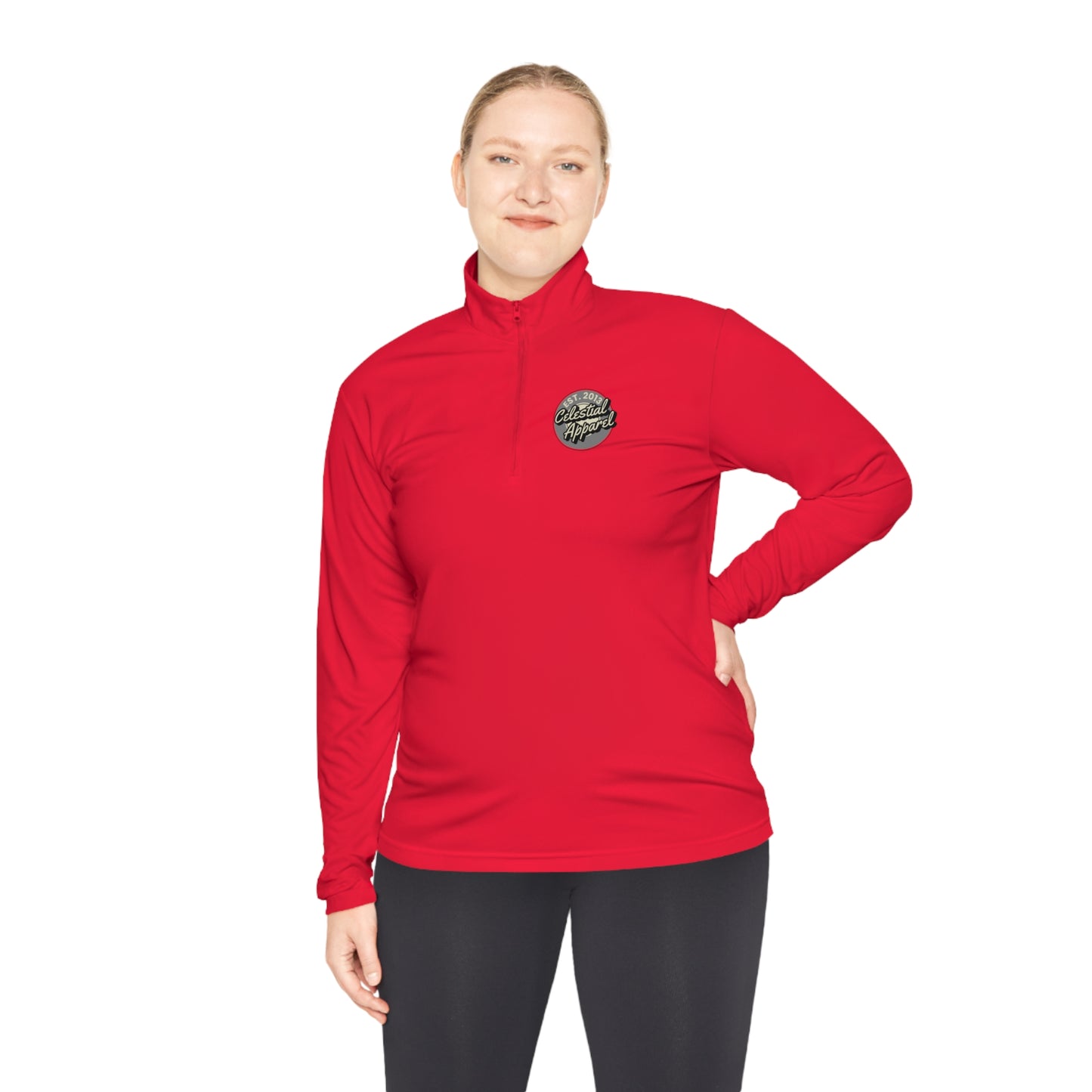 Let's F****** Go! Disc Golf Apparel by Celestial Discs Unisex Quarter-Zip Pullover