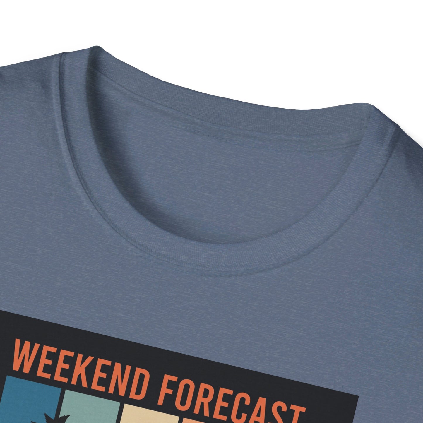 Weekend Forecast Disc Golf Apparel Softstyle T-Shirt by Celestial