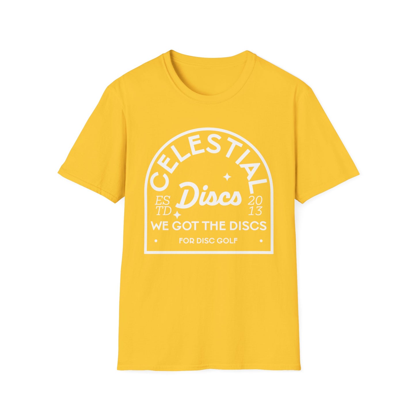 Celestial Established 2013 Disc Golf Apparel Softstyle T-Shirt by Celestial