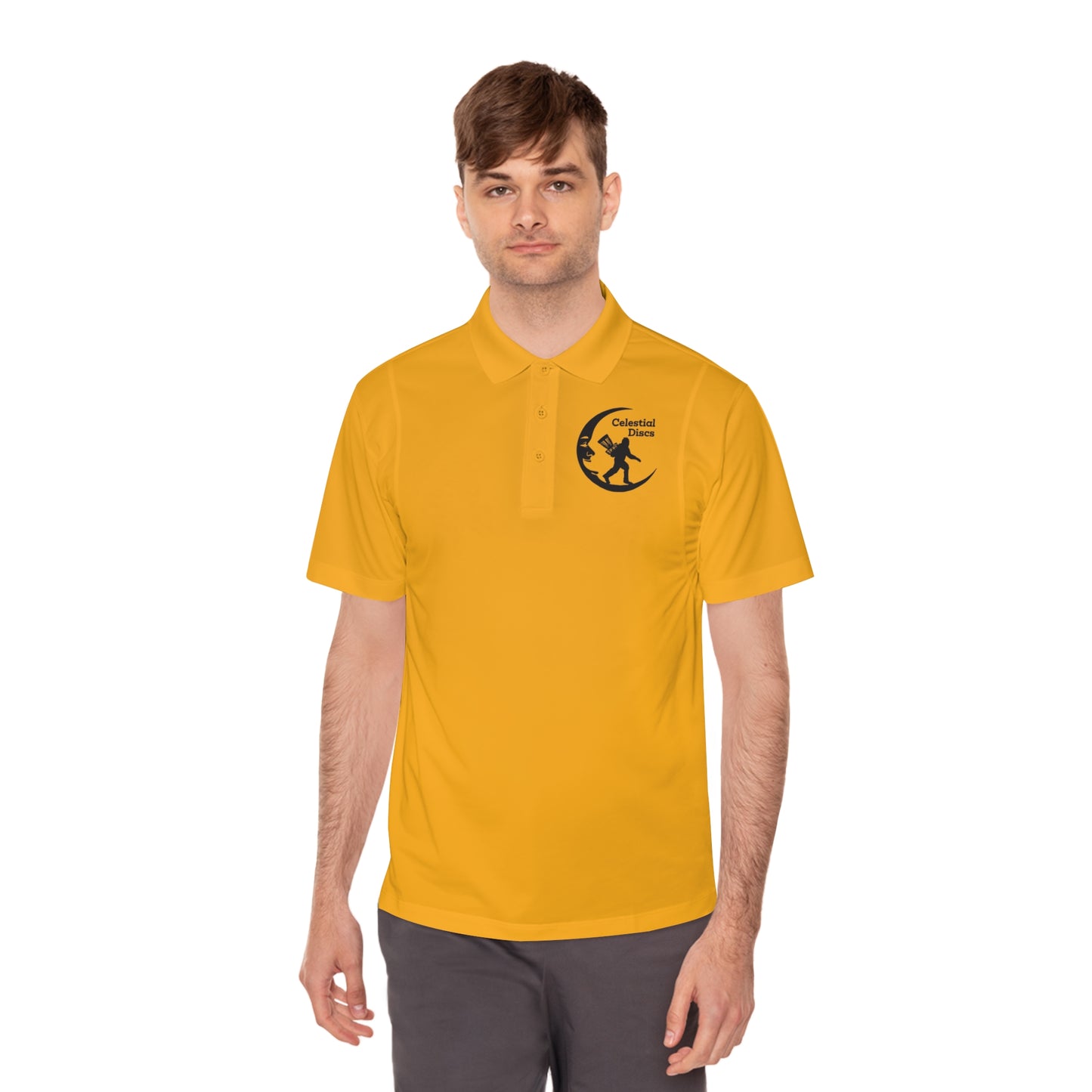 Men's Sport Polo Shirt Disc Golf Apparel by Celestial Discs