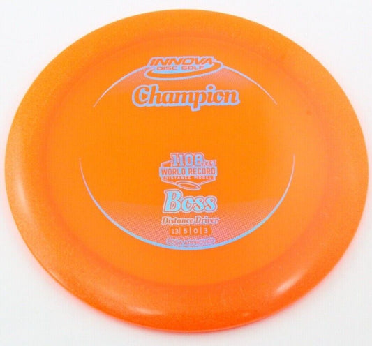 NEW Champion Boss 173-5g Orange Driver Innova Disc Golf at Celestial Discs
