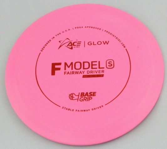 NEW BaseGrip Glow F Model S 174g Pink Driver Prodigy Discs Golf Disc Celestial