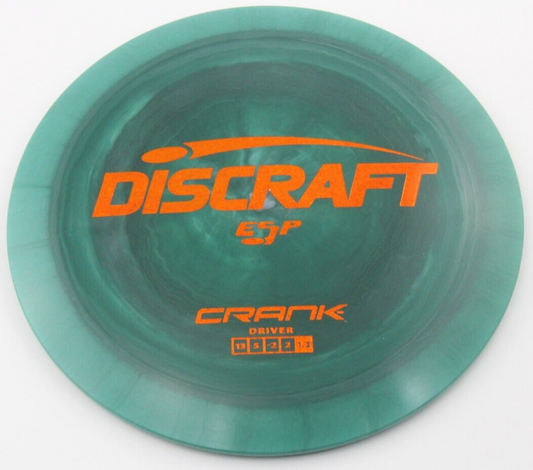 NEW ESP Crank 176g Greenish Driver Discraft Golf Discs at Celestial