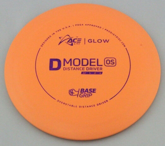 NEW BaseGrip Glow D Model OS 174g Peachish Driver Prodigy Disc Golf at Celestial