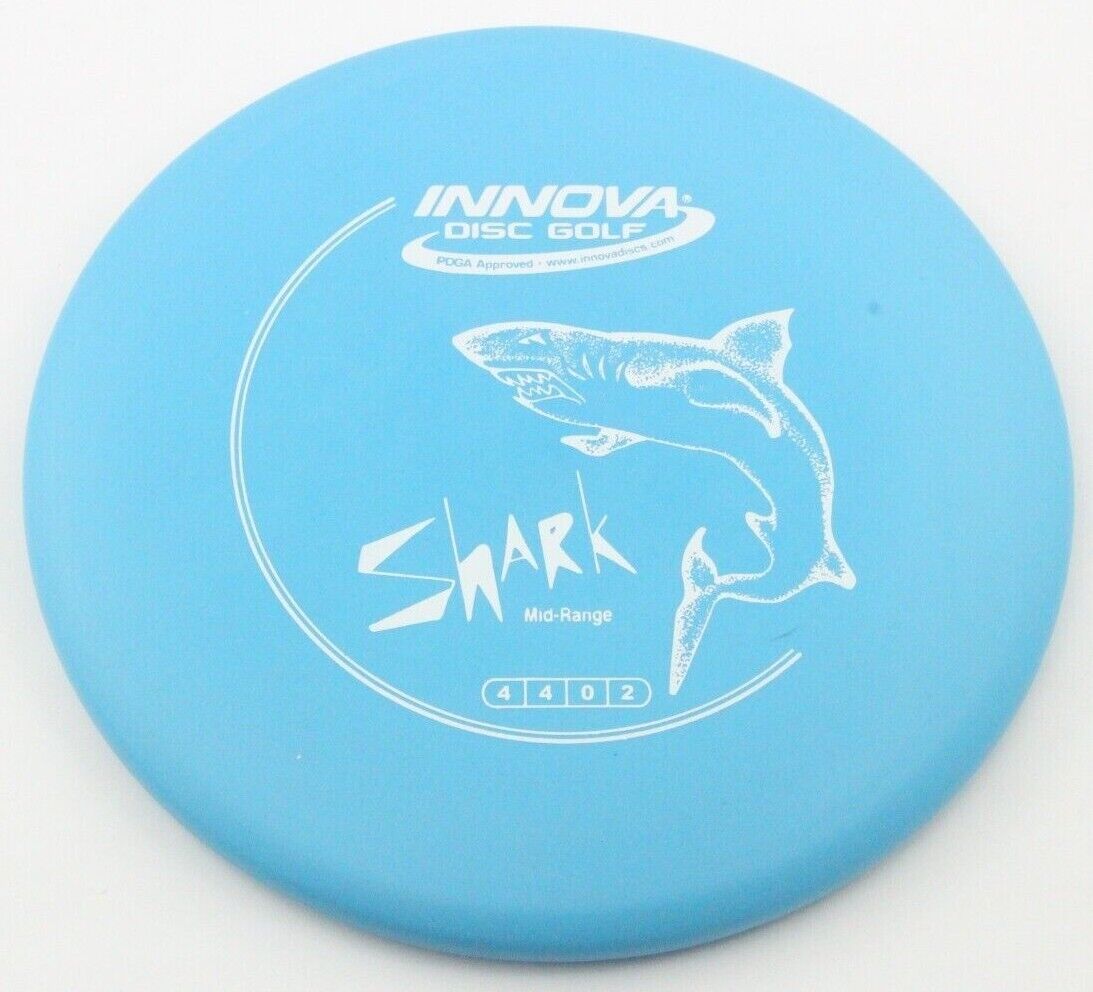 NEW DX Shark 180g Blue Mid-Range Innova Disc Golf at Celestial Discs