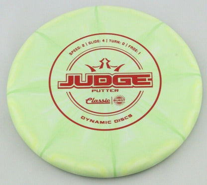 NEW Classic Hard Burst Judge 174g Putter Dynamic Golf Discs at Celestial