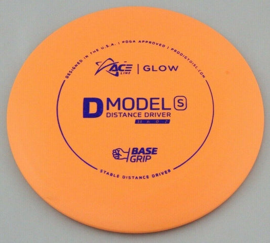 NEW BaseGrip Glow D Model S 173g Orangeish Driver Prodigy Disc Golf at Celestial