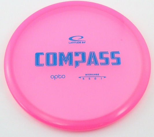 NEW Opto Compass 174g Pink Mid-range Latitude 64 Golf Discs Celestial