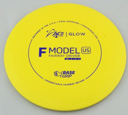 NEW BaseGrip Glow F Model US 174g Yellow Driver Prodigy Disc Golf at Celestial