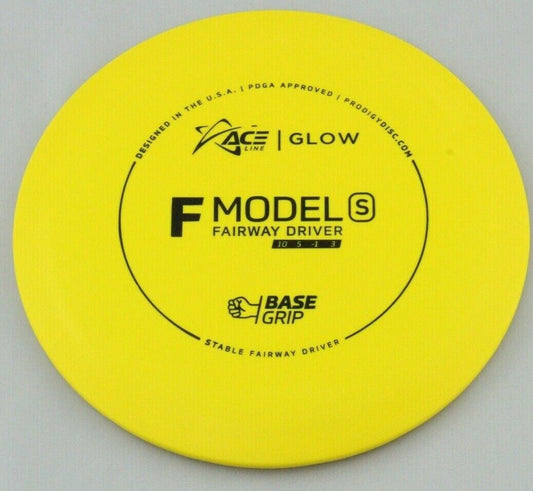 NEW BaseGrip Glow F Model S 174g Yellow Driver Prodigy Discs Golf Disc Celestial